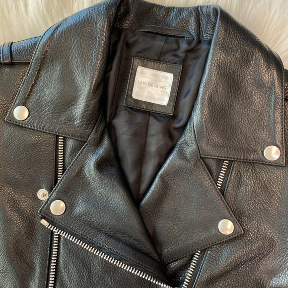 Anine Bing Moto Leather Jacket - Picture 2 of 14